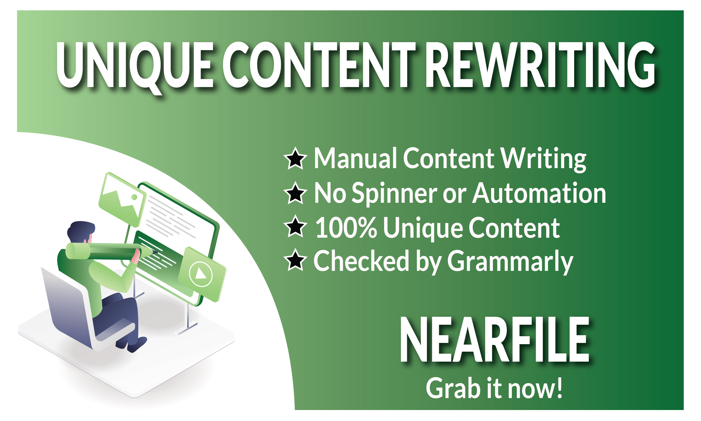 1500 Word Unique Content Rewriting no spinners or aut...