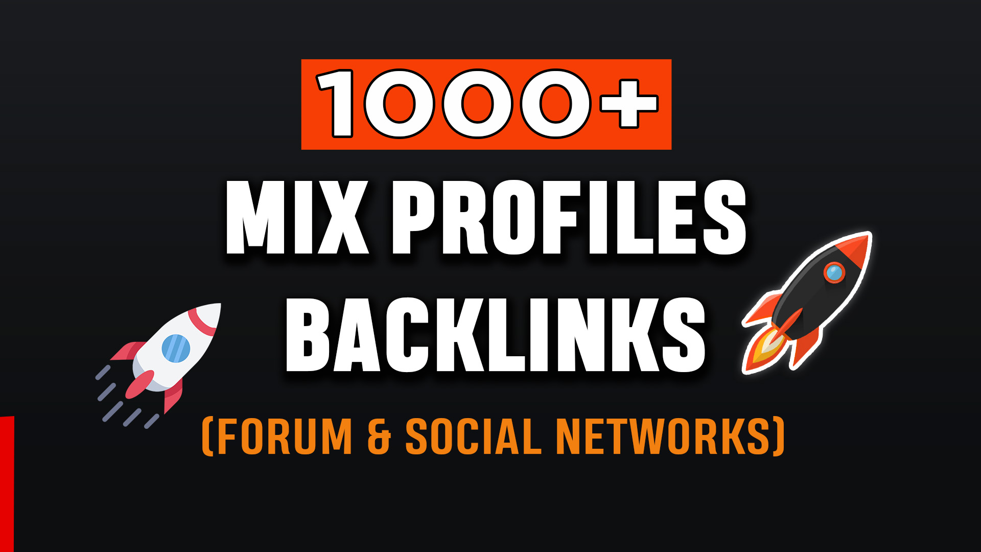 1000+ Mix profiles backlinks forum & social netwo...