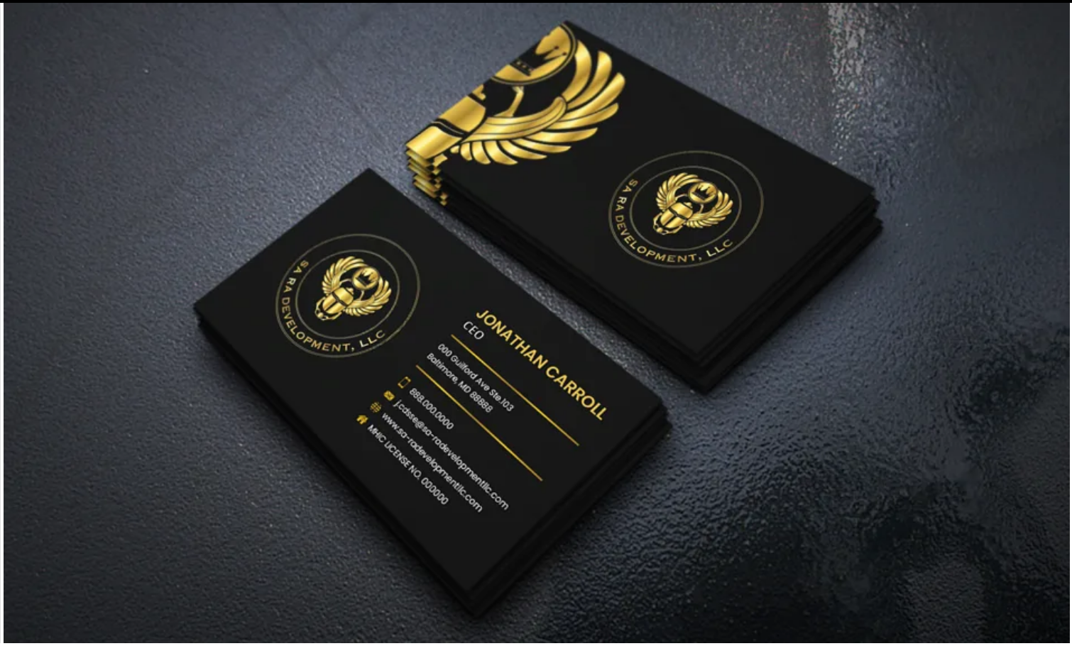 I will do luxury, modern business card design