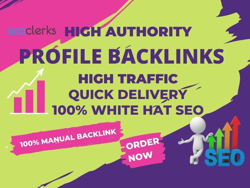 I will build high Authority profile backlinks for you...
