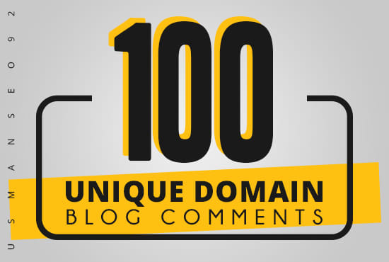 I will do 100 unique domain seo service dofollow blog...