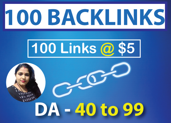 100 High Authority DA - 40 to 99 Backlinks for Top Go...