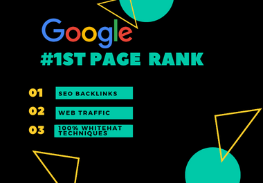 You will get Professional SEO services with Google 1s...