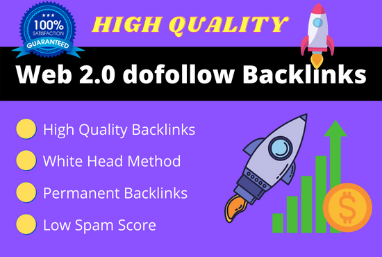 I will provide 50 web 2.0 dofollow backlink on high a...