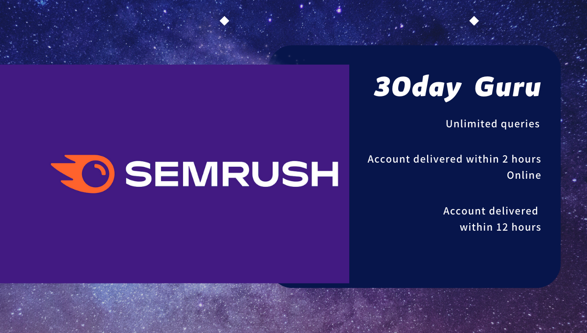 I will sign up for the Guru edition with SEMrush on y...
