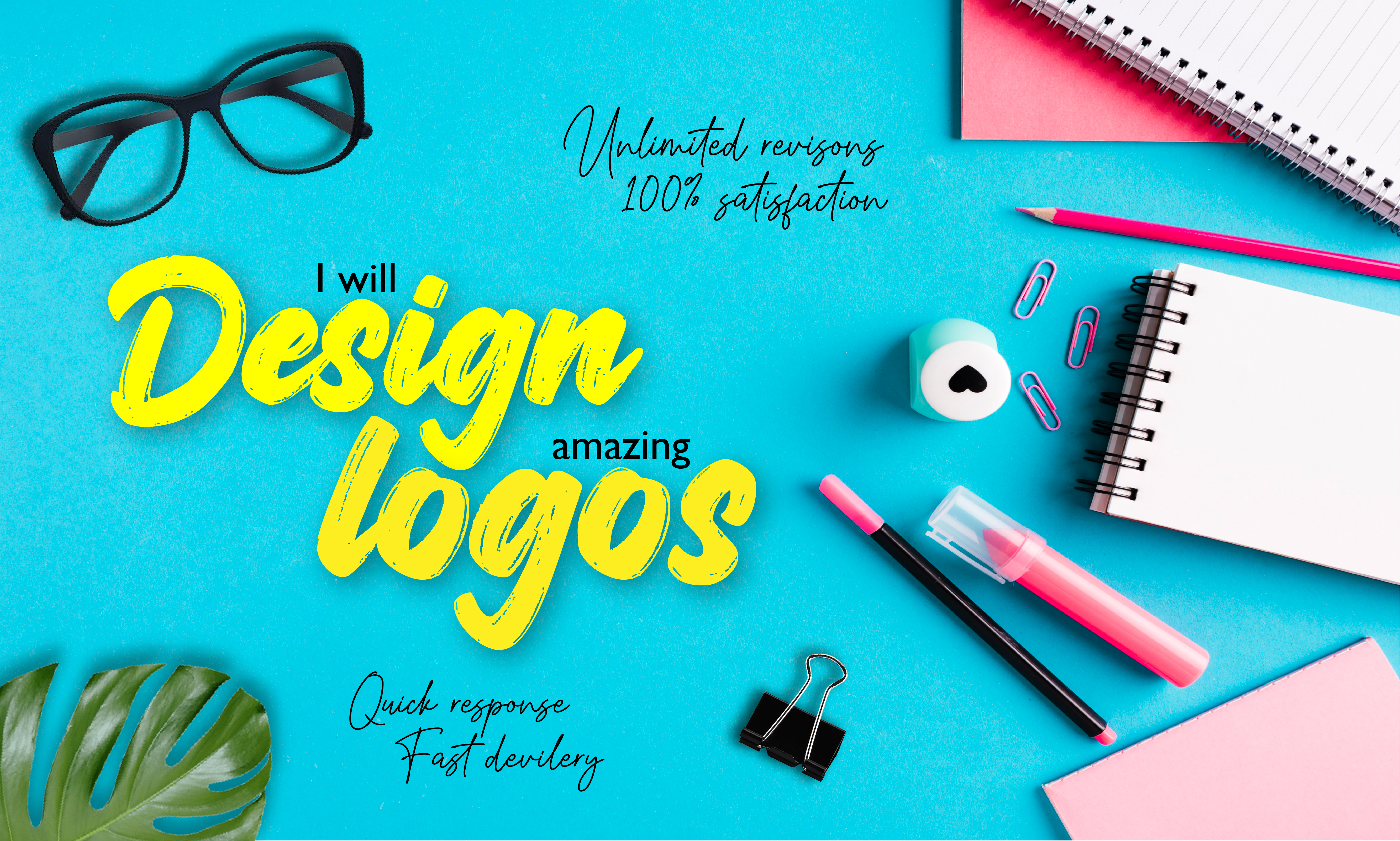 I will design modern hand drawn lettering, calligrap...
