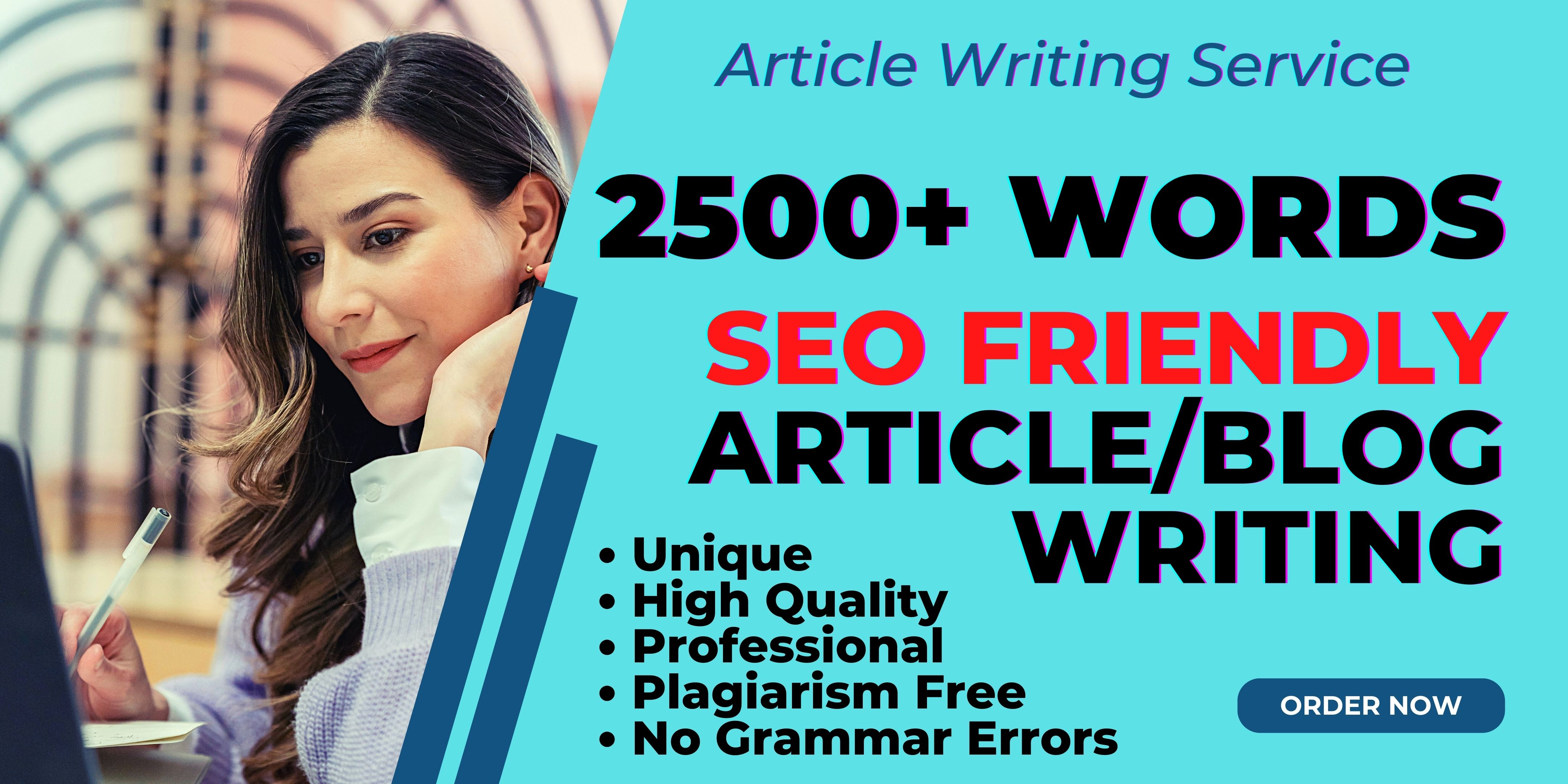 I will write SEO Articles, Blog Posts of 2500 words