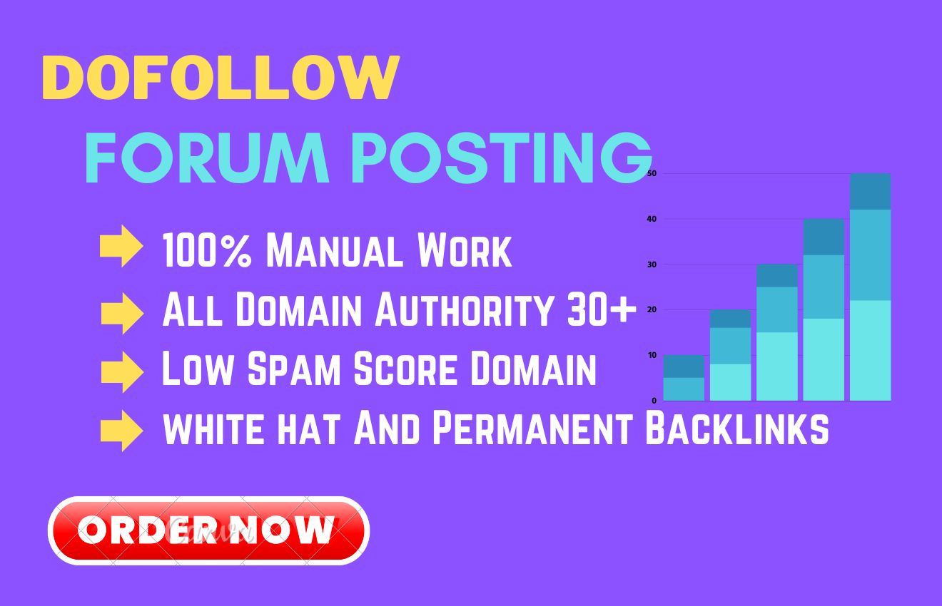 I will provide 50 dofollow forum posting backlinks