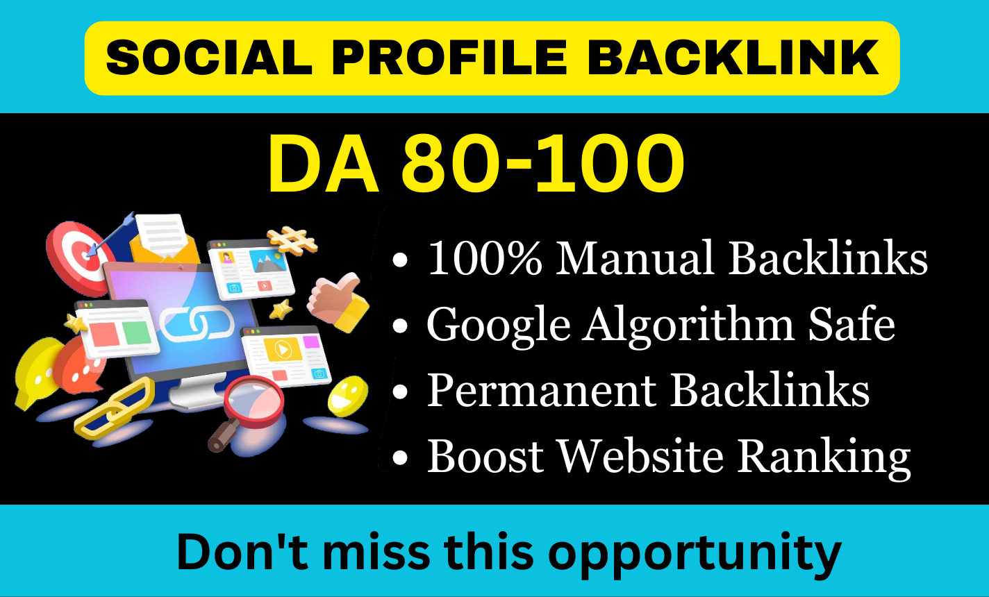I Will Create Manual 70 Social Profile Creation Backl...