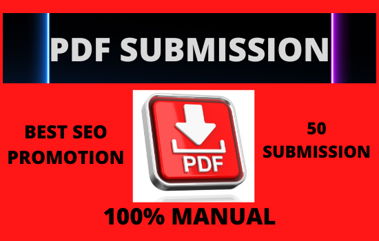 I will make PDF submission seo backlinks on 50 high q...