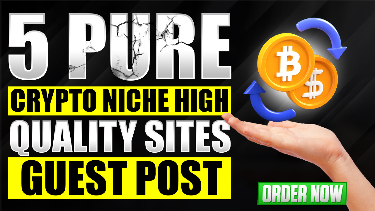 Pure Crypto Website's 5 Powerful SEO Backlinks - DA 5...