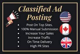 I will post classified ads on top 20 classified ad po...