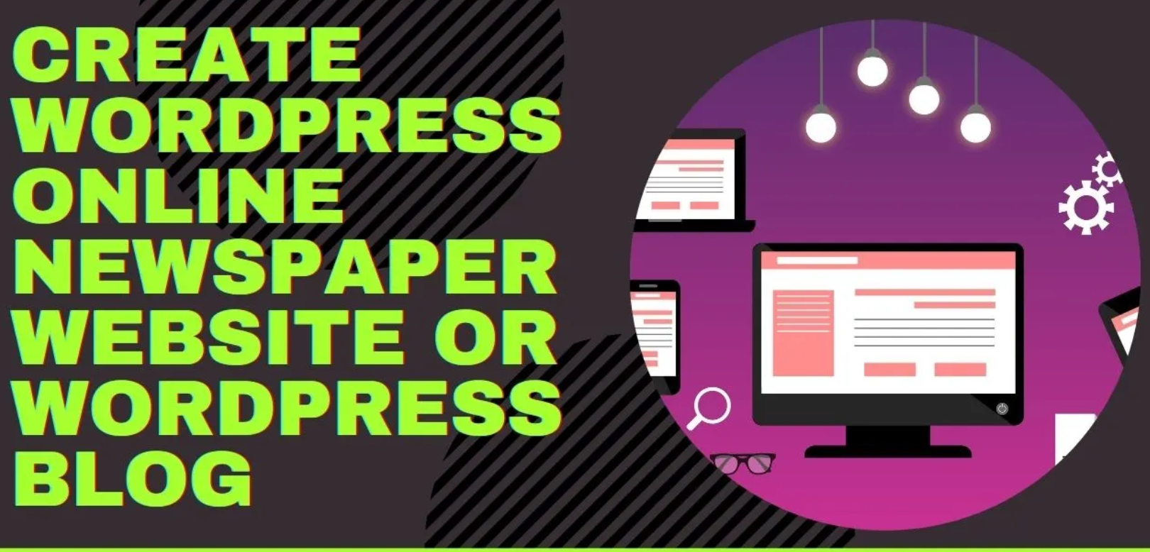 Install WordPress, setup theme and do customization