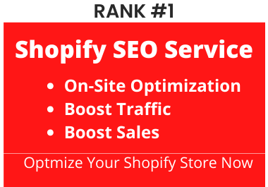 I will do Shopify Store SEO for top google ranking an...