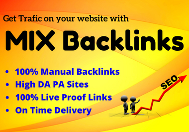 I Provide you 80 high quality Mix Backlinks on high D...