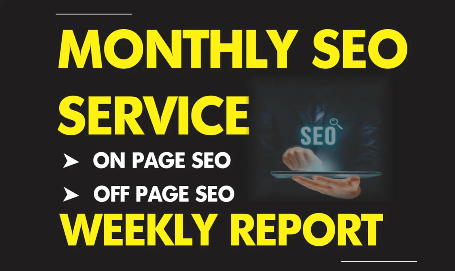 I will do Complete Monthly Advanced SEO Service on Go...