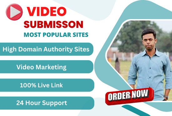 I will share your video on 50 top video sharing sites...