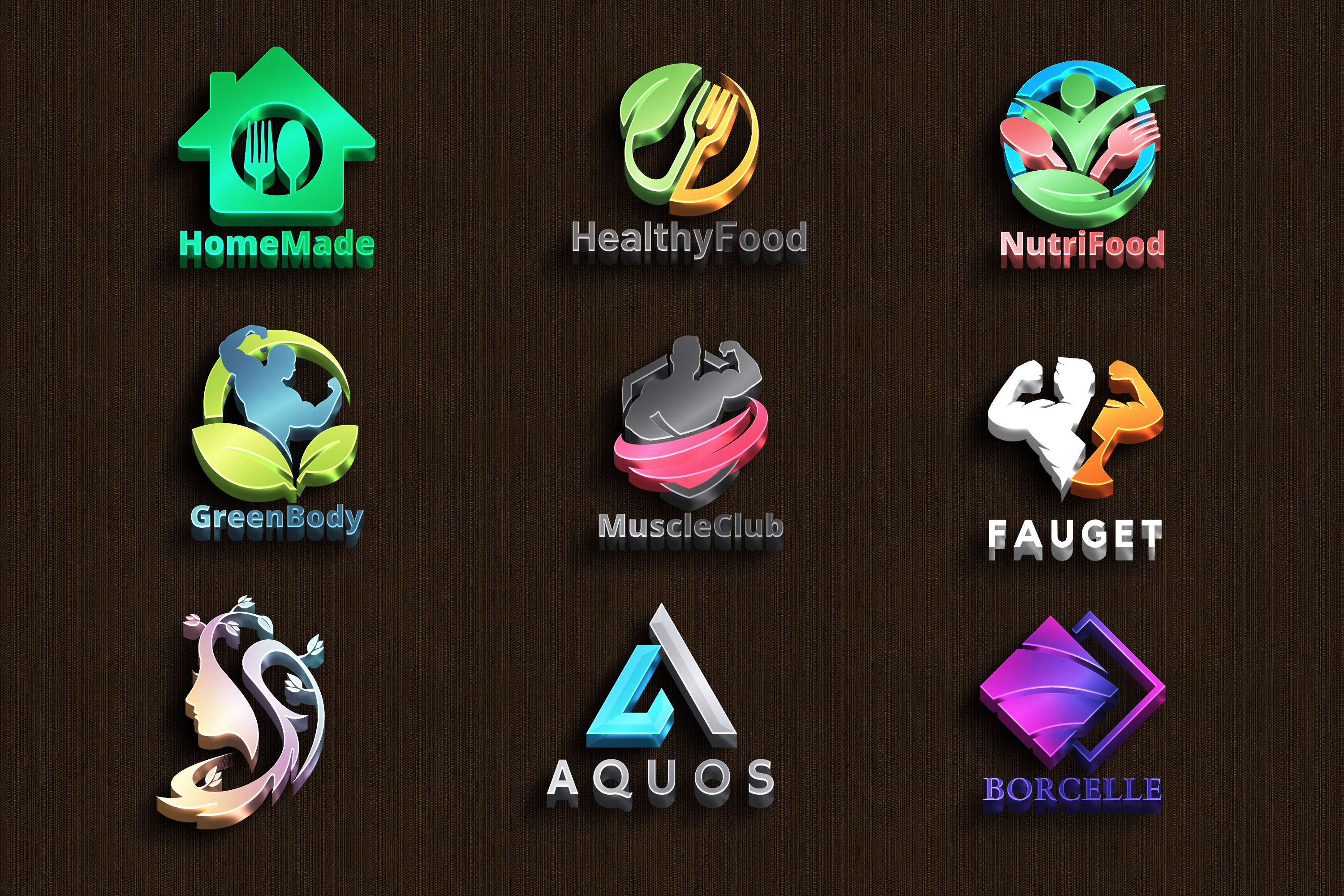 I will design modern and professional 3D business Log...