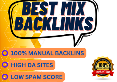 I will provide 50 high authority mix backlinks