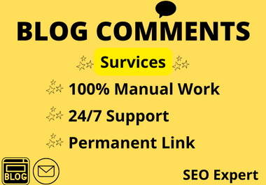 I will create 100 unique domains blog commenting back...