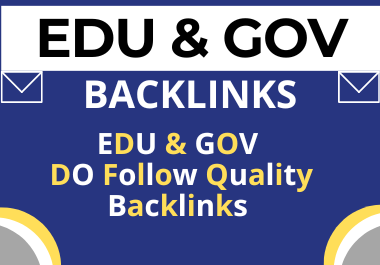 I will provide 30 dofollow high authority edu and gov...