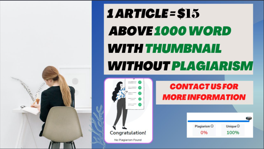 Article Or Content Writing For Blogs And Other Above ...