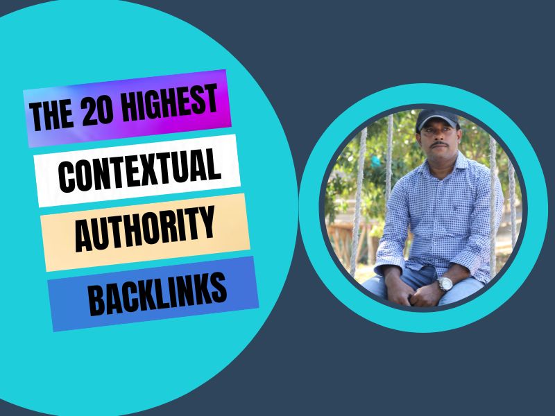 20 High DA Authority Contextual Backlinks