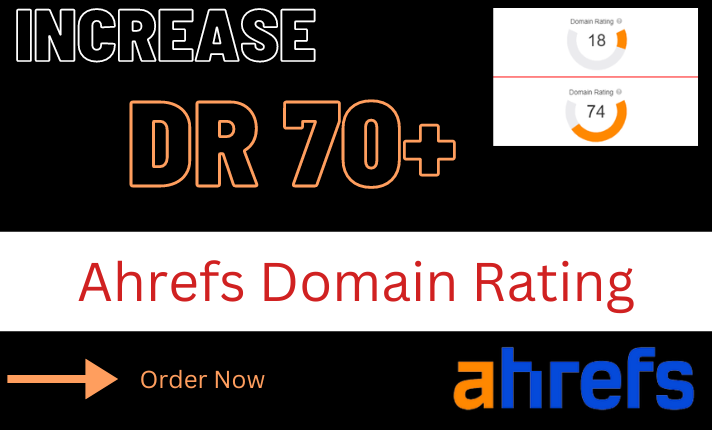 I will increase ahrefs domain rating dr 70 plus perma...
