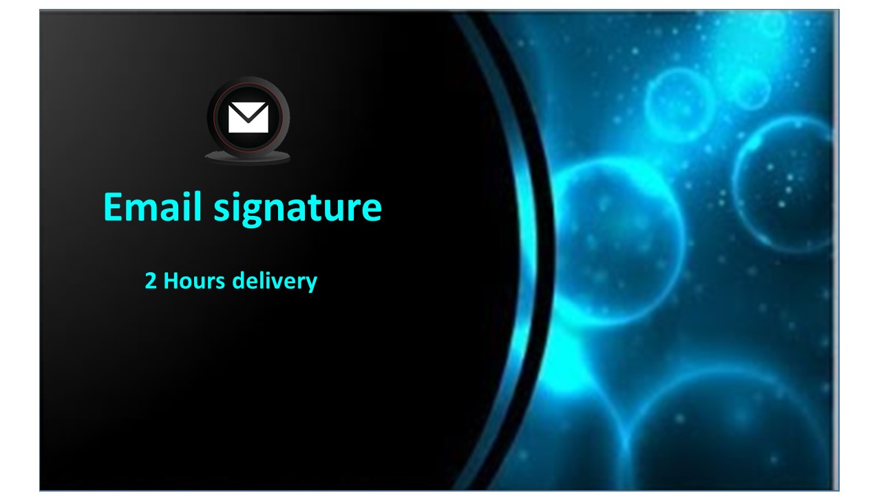 I will make clickable HTML email signature for you