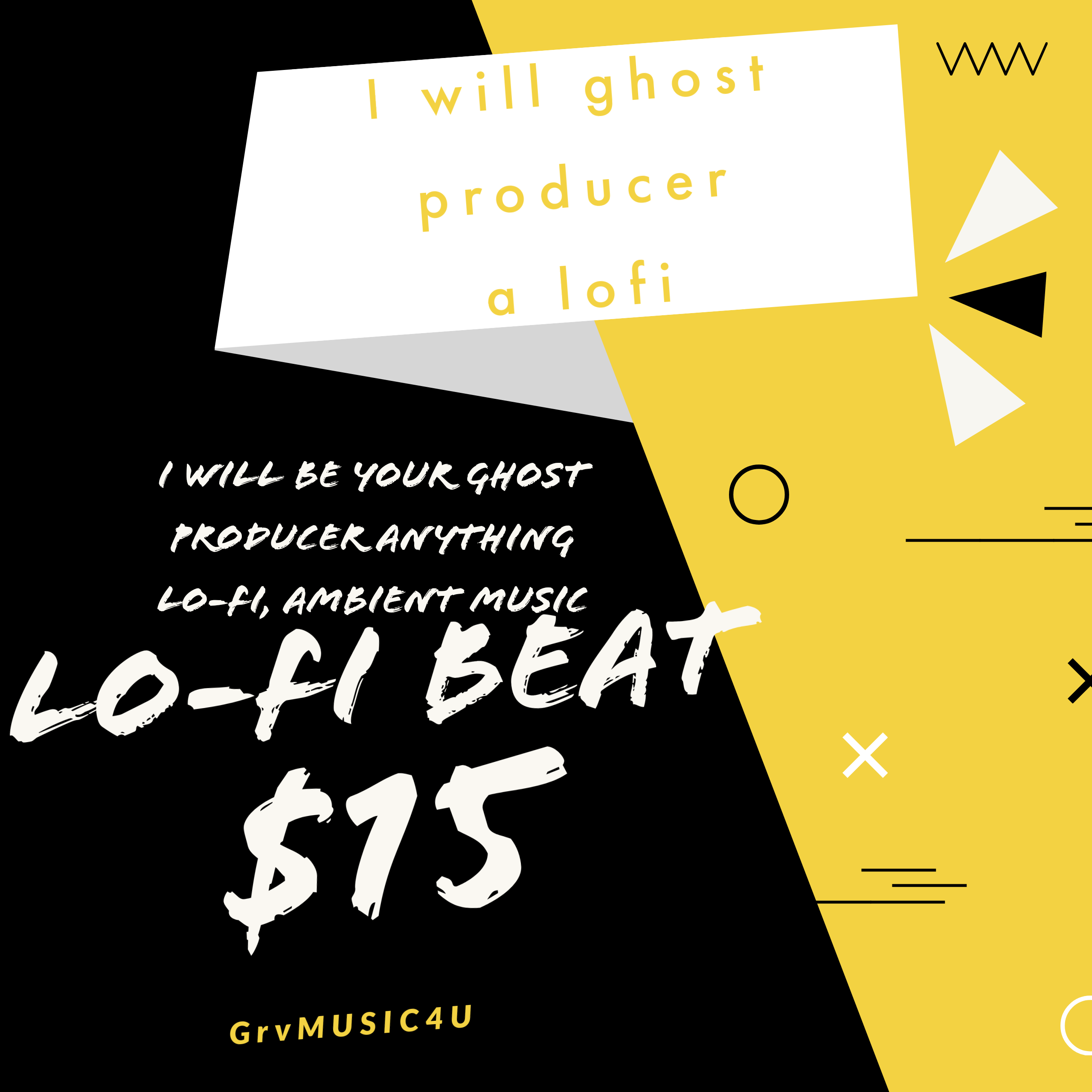 I will be your ghost producer anything Lo-Fi, Ambien...
