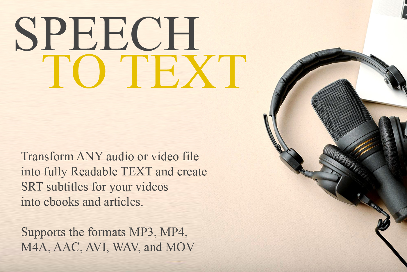 I will Transform ANY audio or video file into fully R...