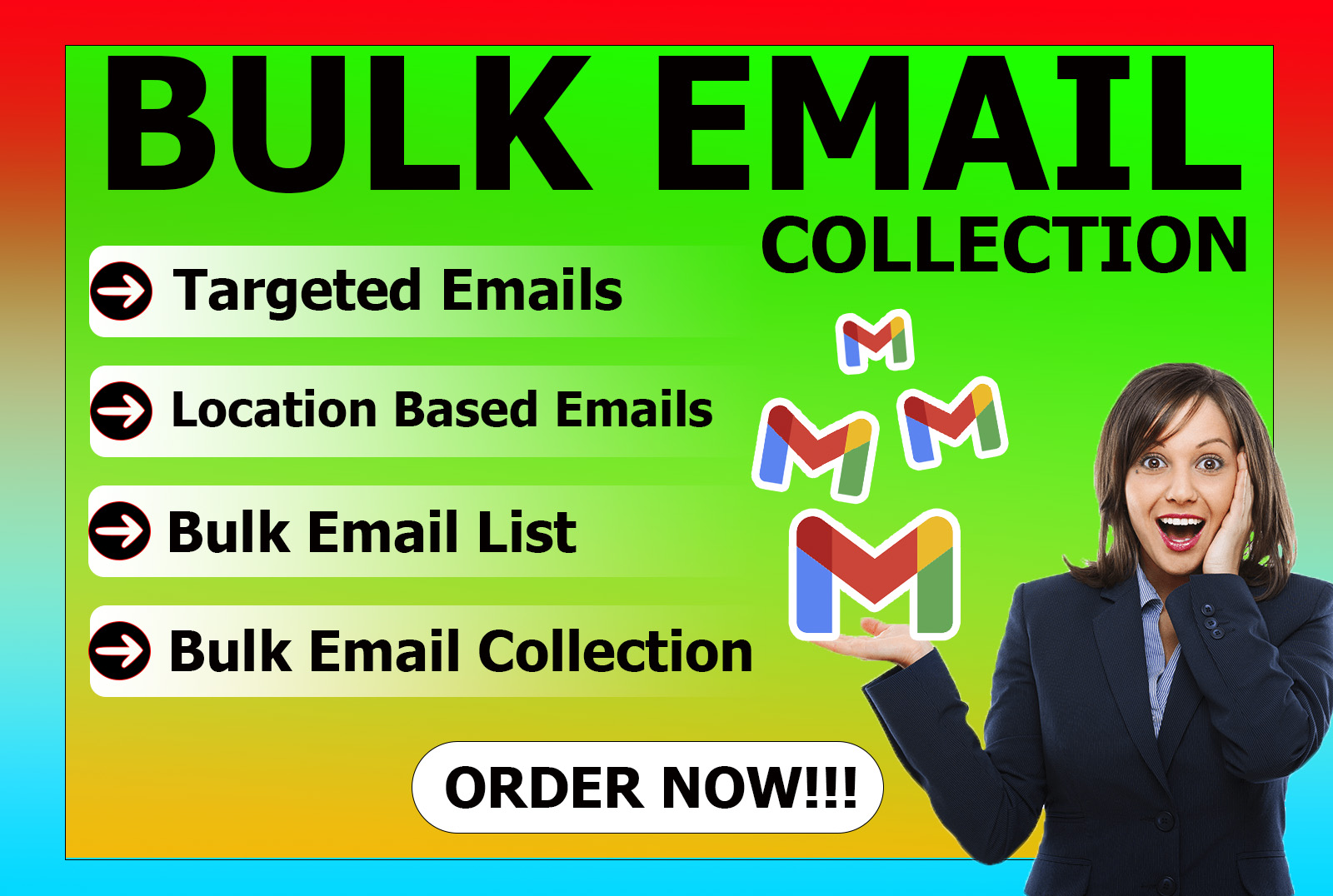 I will DO bulk email collection, Email scrape and PR...