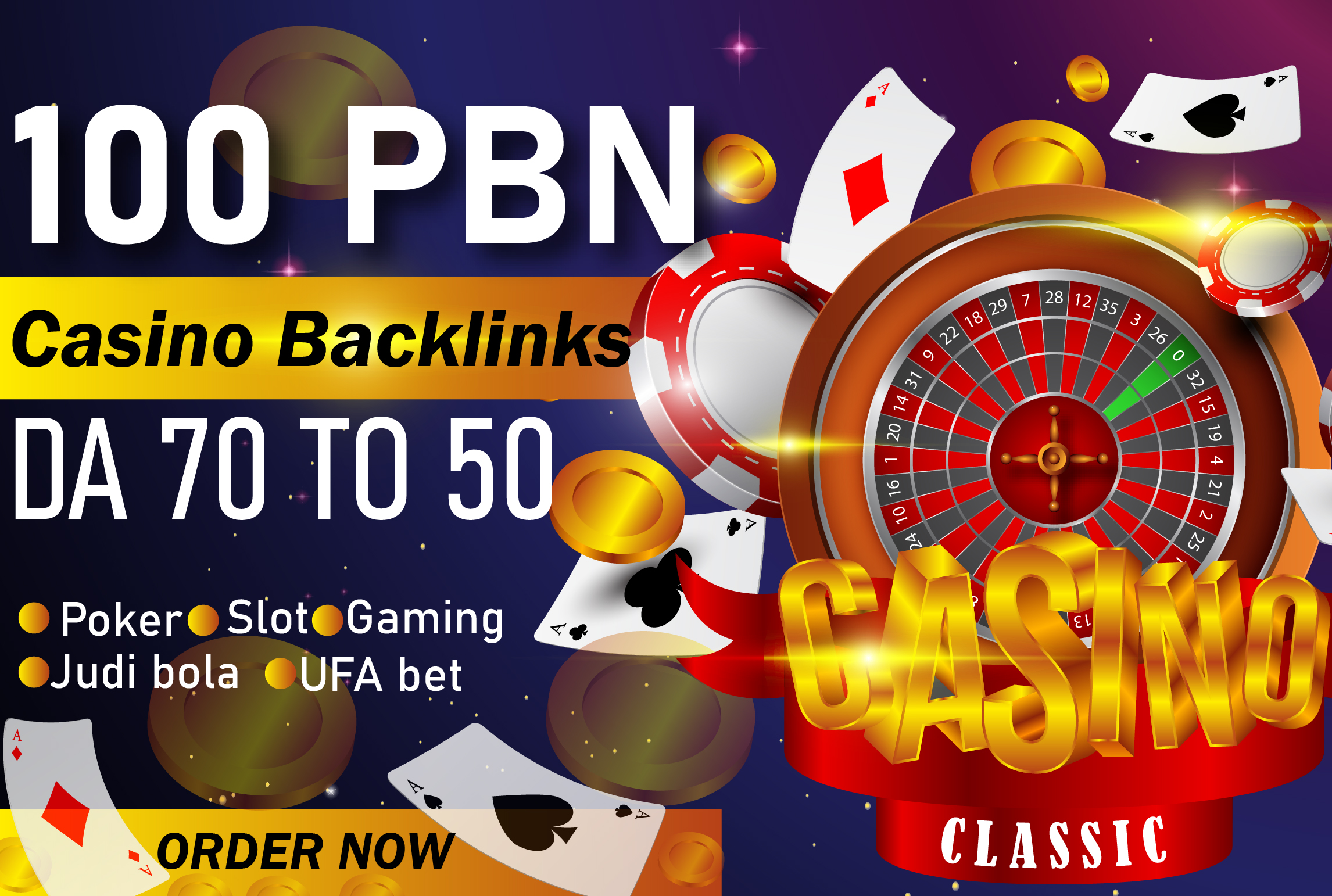 100 JUDI BOLA, CASINO, POKER, GAMBLING, DA50-70 P...