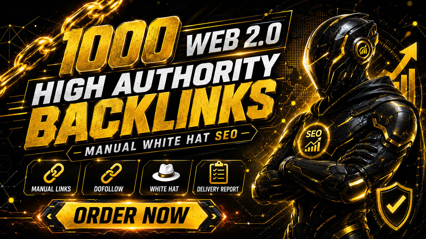 I will manually create 1000 high authority Web 2.0 ba...