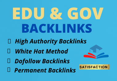 I will do edu and gov high authority SEO link buildin...
