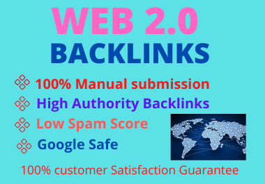 I will fabricate authority web 2.0 backlinks physical...