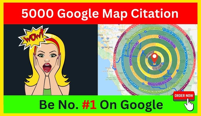 I Will Do 5000+ Google Map Citation and 5 Miles Radiu...