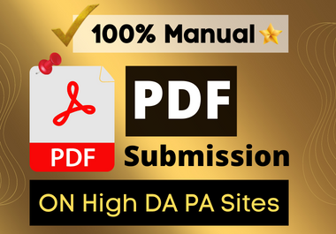 Powerful 100 Unique Manually/Hand Made PDF submission...