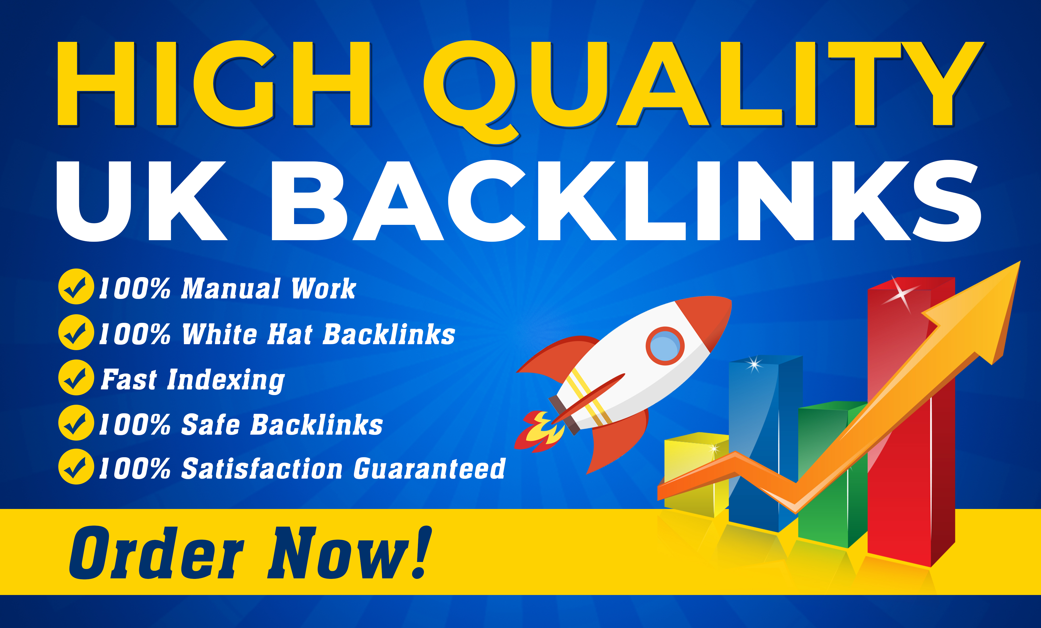 I will build 100 da 70 high quality UK SEO backlinks ...