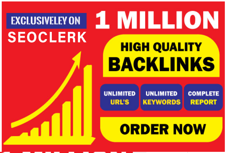 I will create 1 million authority SEO backlinks to im...