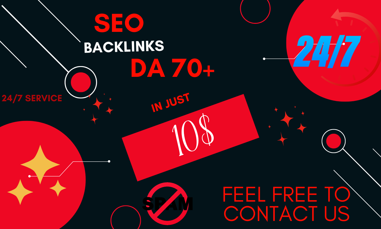 I WILL CREATE DA 70+ HIGH QUALITY SEO DOFOLLOW BACKLI...