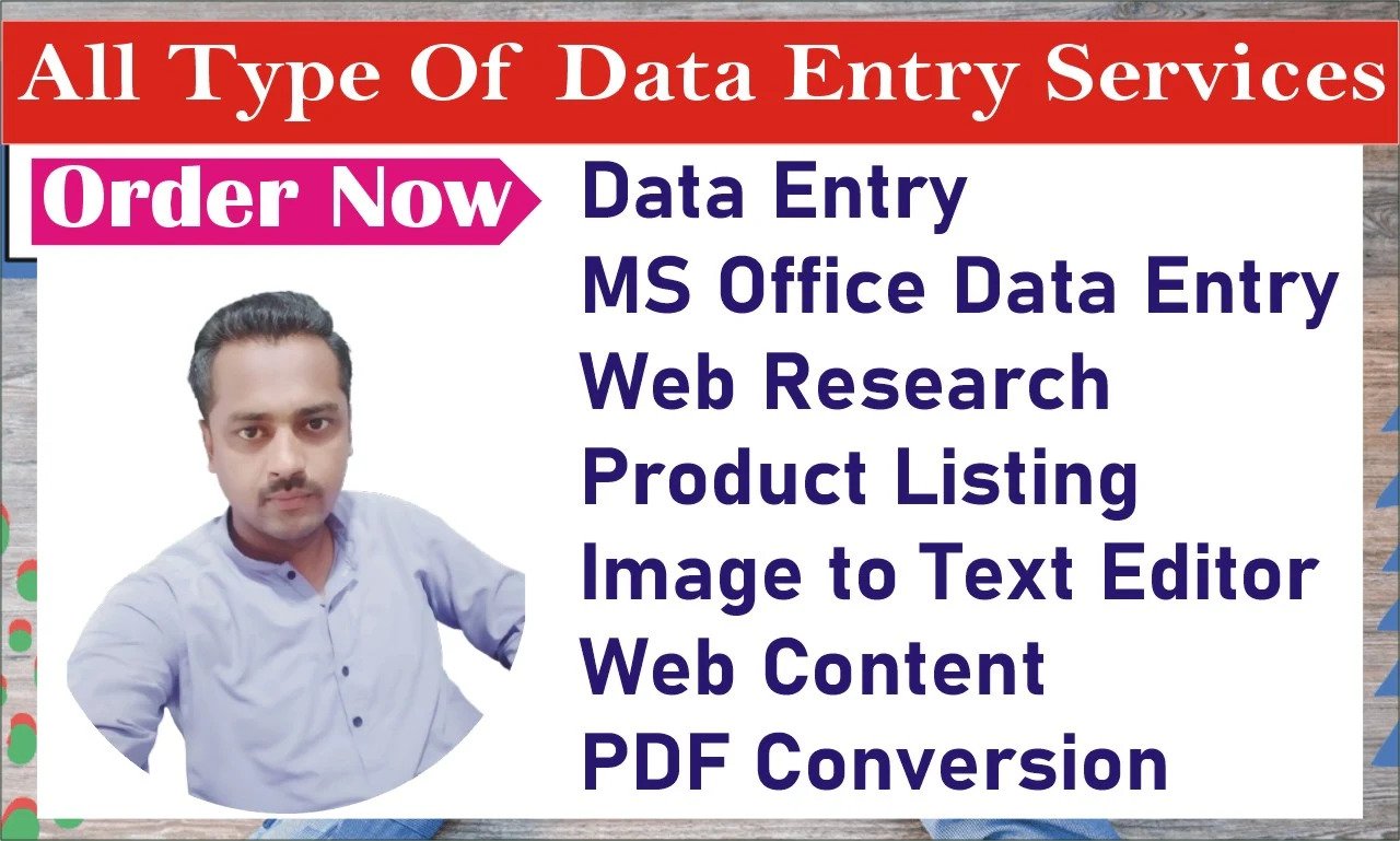I will do accurate data entry and data research on ur...