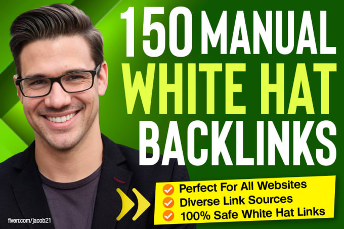 150 SEO backlinks white hat manual link building serv...