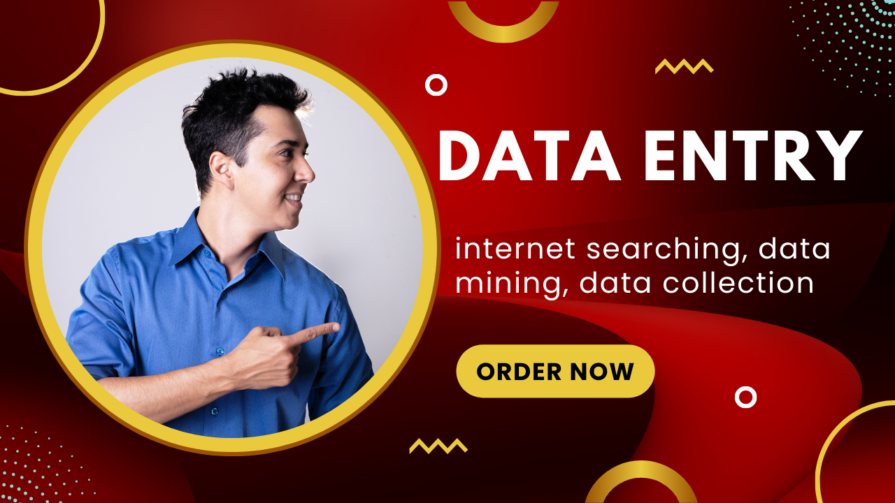 I will do data entry, data mining, typing excel, i...
