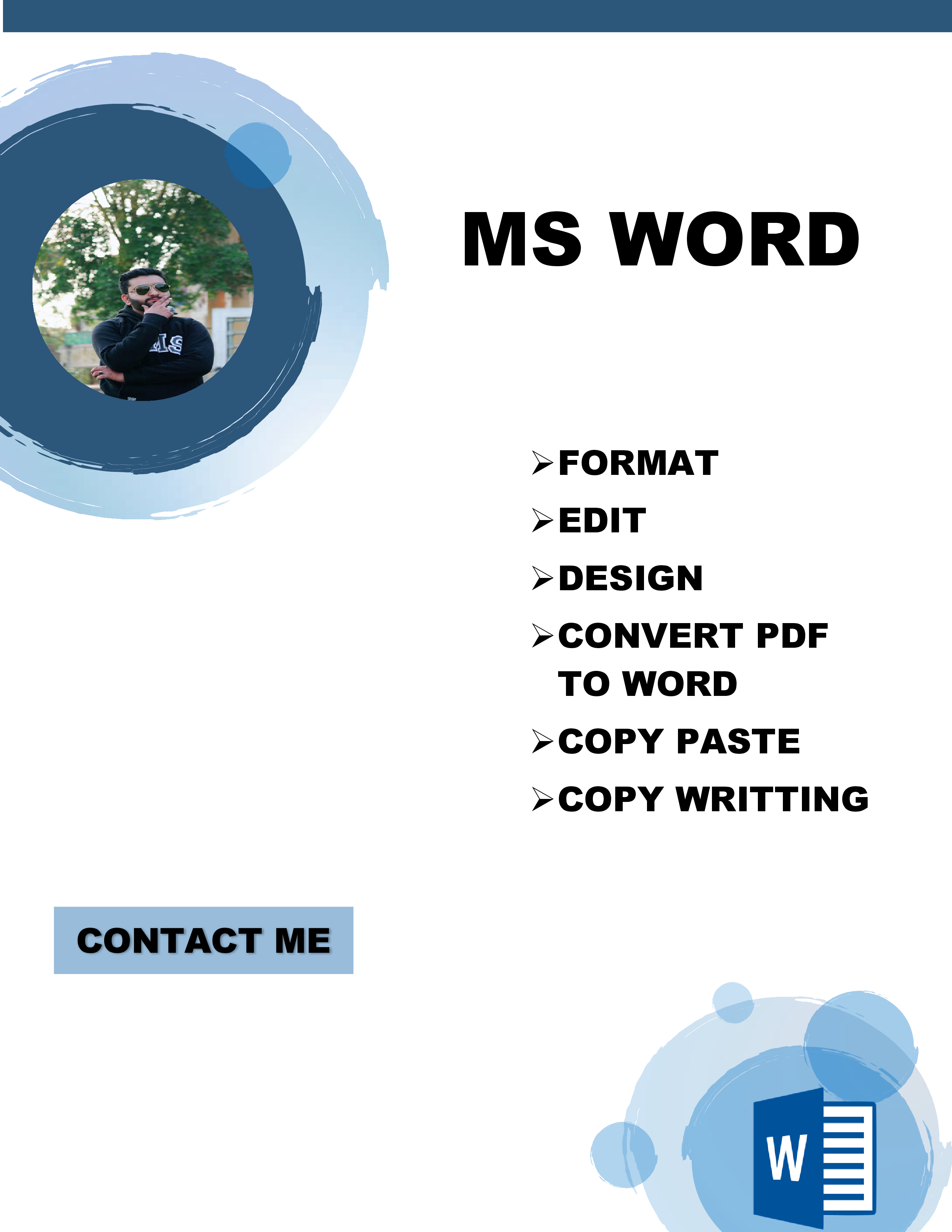 I will create, edit, format, design, and type Mic...