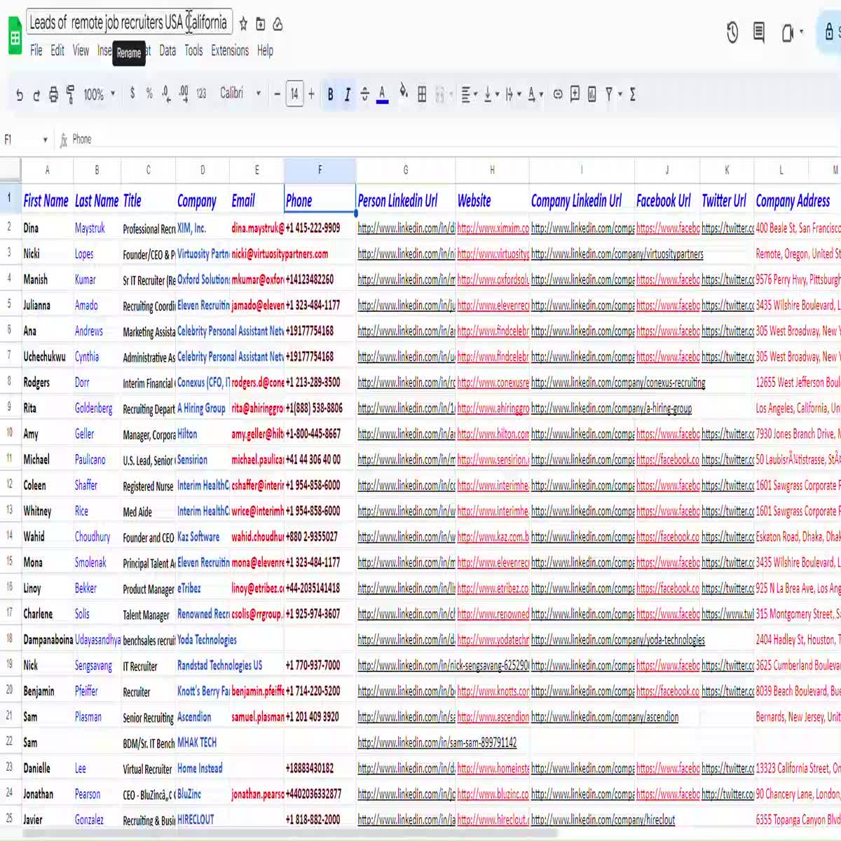 I will do lead generation and recruitment research us...