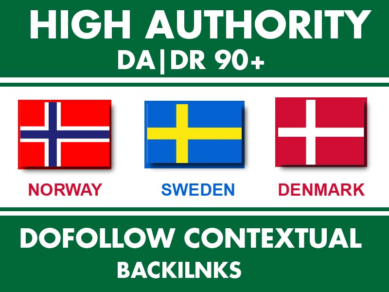 10 Denmark, 10 Sweden, 10 Norway da 90 backlinks SE...