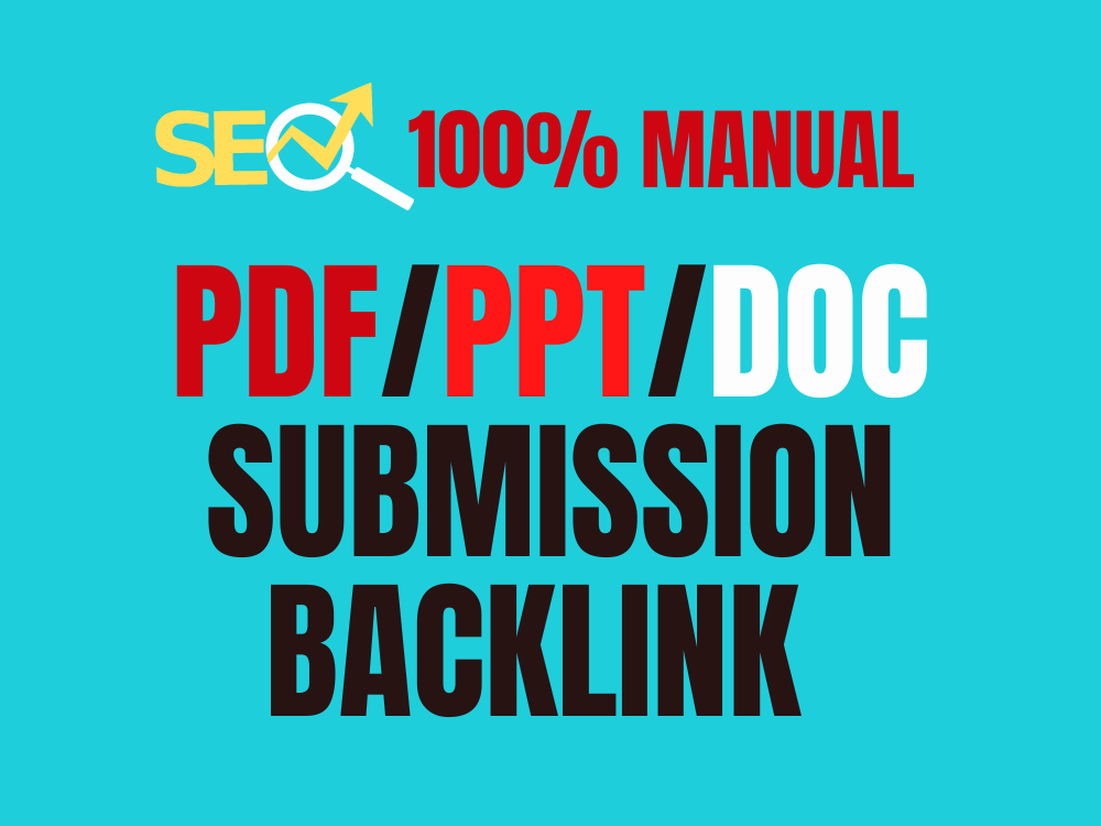 I will pdf submissions backlink on 50 document sharin...