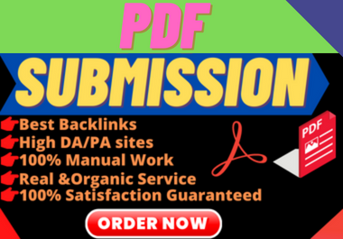 I will provide PDF submission 70 high authority doc s...