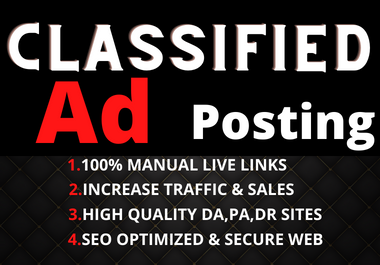 I will provide 50 ad positing through high authority ...